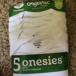 Gerber organic onesies